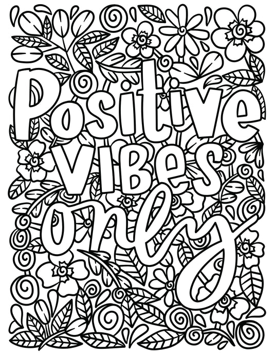 Positive Affirmation & Self Love | Intentional Coloring Book